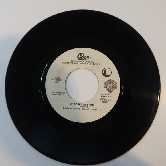 Chicago You're The Inspiration & Once In A Lifetime 45 RPM 7" Vinyl Record 1984 - Picture 1 of 4